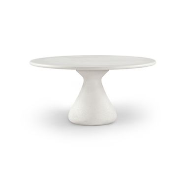 Sano 60 Inch Concrete Indoor and Outdoor Dining Table In Cream
