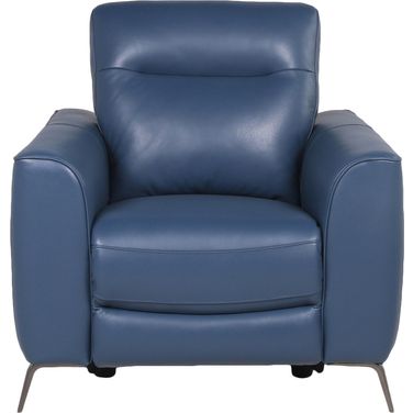 Sansa Power Reclining Chair In Blue