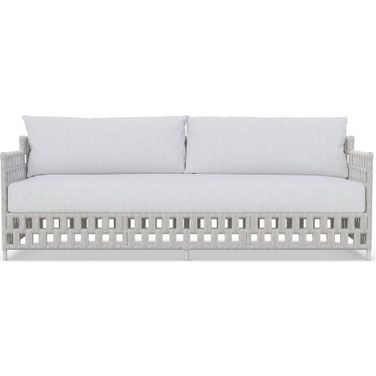 Santa Cruz 3 Seat Sofa with Cushion In Polar and Matte White