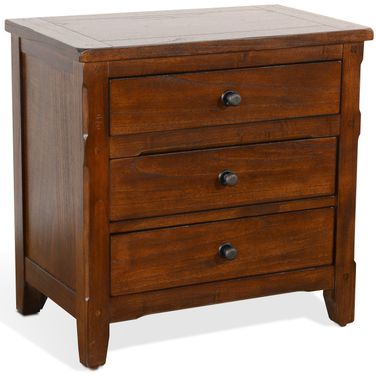 Santa Fe Nightstand In Dark Chocolate
