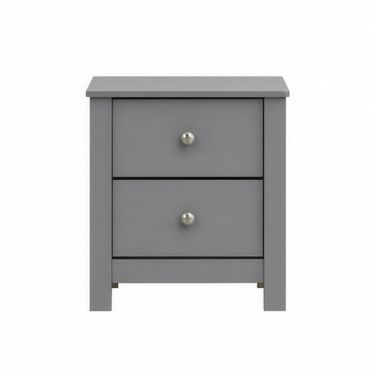 Santino 2-Drawer Nightstand In Grey