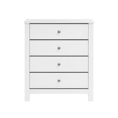 Santino 4-Drawer Chest In White