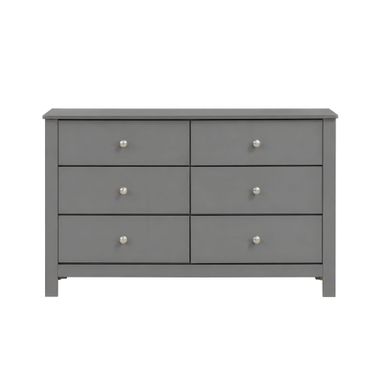 Santino 6-Drawer Dresser In Grey
