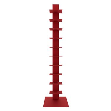 Sapiens 60 Inch Bookcase Tower In Red