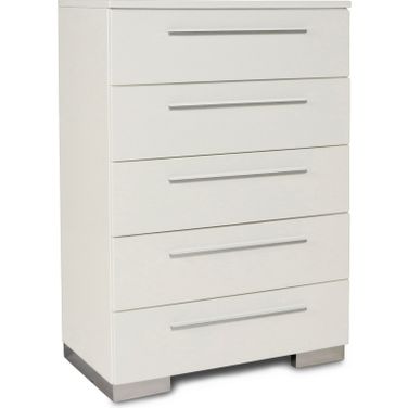 Sapphire High Gloss White Laminate Chest
