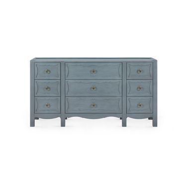 Sara Extra Large 9-Drawer Cabinet In Foggy Horizon