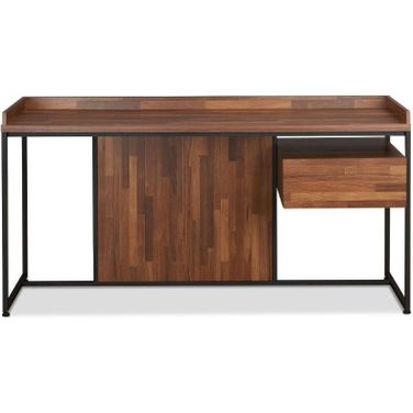 Sara Walnut and Sandy Black Desk