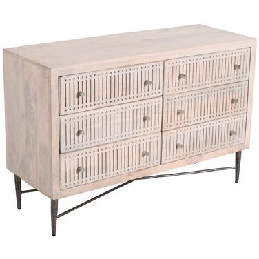Sarah 6-Drawer Chest In Ivory