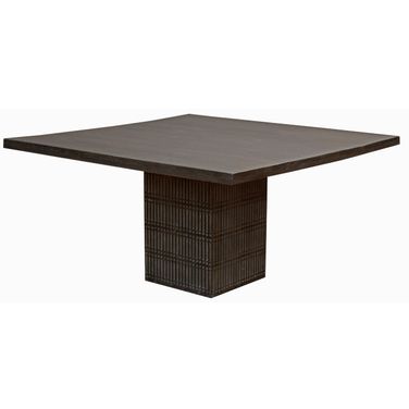 Sarah 60 Inch Square Gathering Table In Antique Brown