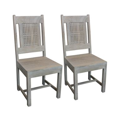Sarah Chair Set of 2 In Ivory