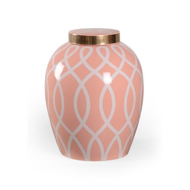 Sarah Ginger Jar In Pink and Gold