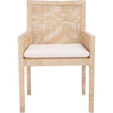 Sarai Accent Chair with Cushion in Grey