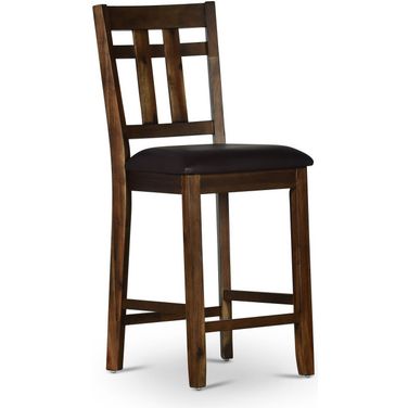 Saranac Counter Chair Set of 2 In Brown