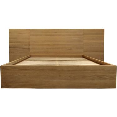 Sarasota Oak Wood Platform California King Bed With Wings In Natural