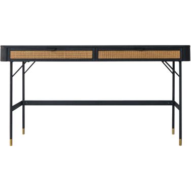 Saratoga 2 Drawer Desk In Black