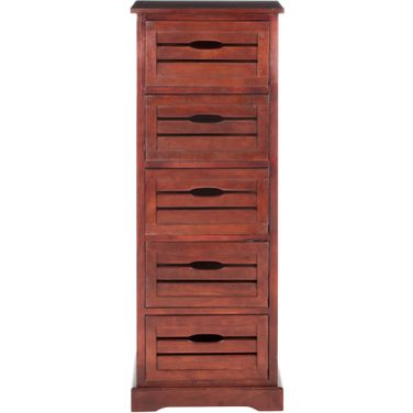 Sarina Cherry 5-Drawer Cabinet