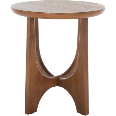 Sasha Wood Accent Table In Medium Oak