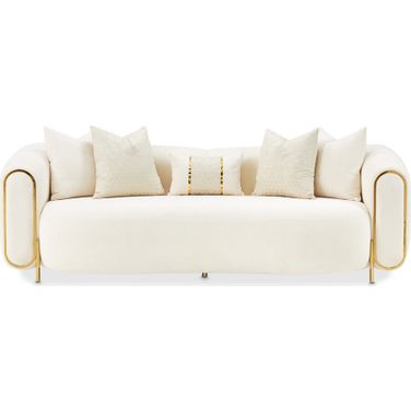Sassani Sofa In Crepe and Gold