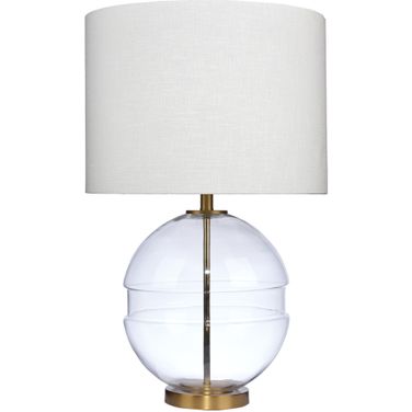 Satellite Antique Brass Table Lamp