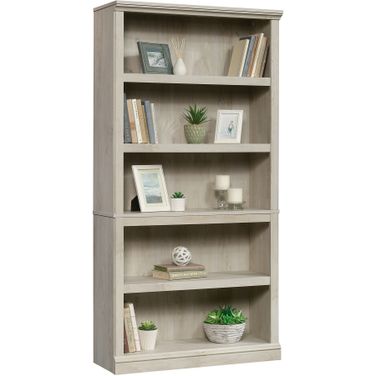 Sauder Select 5-Shelf Bookcase In Chalked Chestnut