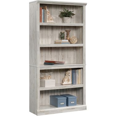 Sauder Select 5-Shelf Bookcase In White Plank