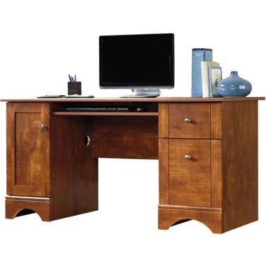 Sauder Select Computer Desk In Brushed Maple