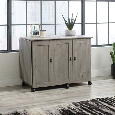 Sauder Select Sewing Or Craft Cart In Mystic Oak