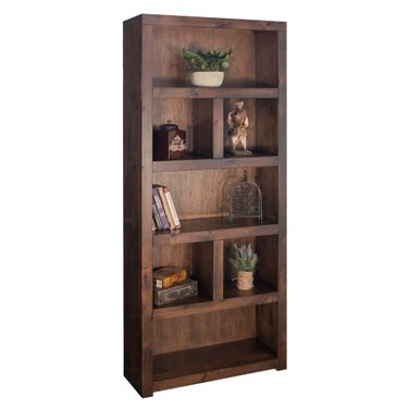 Sausalito 79 Inch High Bookcase In Whiskey