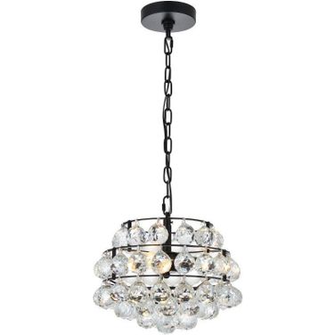 Savannah 12 Inch Pendant In Black