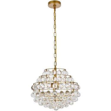 Savannah 16 Inch Pendant In Brass