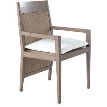 Savannah Aluminum Arm Chair In Bali Pearl
