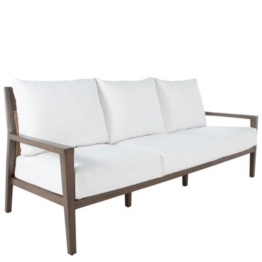 Savannah Aluminum Sofa In Bali Pearl