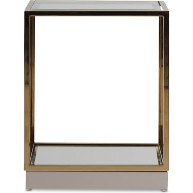 Savannah Breeze End Table In Bright Gold