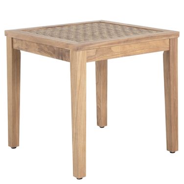 Savannah Natural Teak End Table In Natural Teak