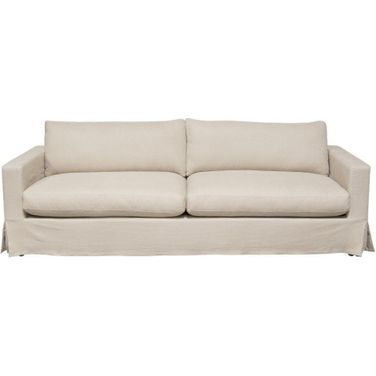 Savannah Slip-Cover Sofa In Sand Natural Linen