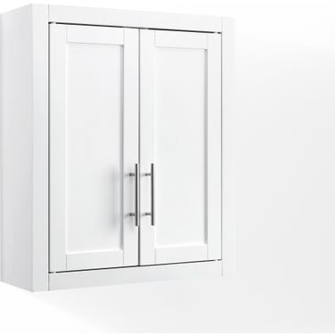 Savannah Wall Mounted Storage Cabinet In White