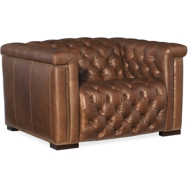 MS Savion Dark Brown Leather Power Recliner