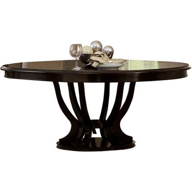 Savion Round/Oval Dining Table In Espresso