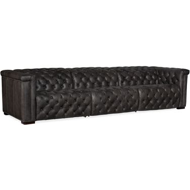 MS Savion Grandier Grey Sofa with Power Recline Power Headrest by