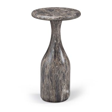 Savona Concrete Indoor and Outdoor End Table In Brown