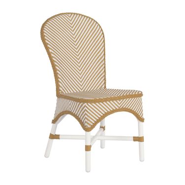 Savoy Side Chair In Cabana Stripe Fossil