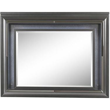 Sawyer Mirror In Metallic Gray