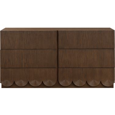 Scallop Dresser In Brown