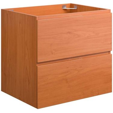 Scenic Cherry Walnut 24 Inch Wall-Mount Bathroom Vanity Cabinet
