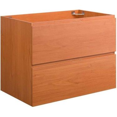 Scenic Cherry Walnut 30 Inch Wall-Mount Bathroom Vanity Cabinet