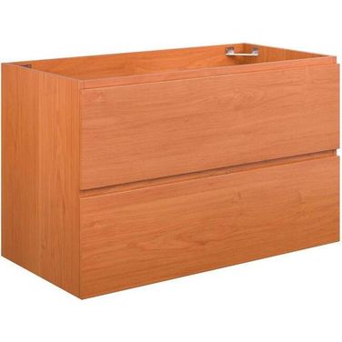 Scenic Cherry Walnut 36 Inch Wall-Mount Bathroom Vanity Cabinet