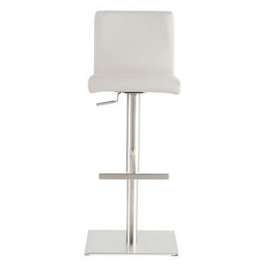 Scott Adjustable Bar/Counter Stool In White