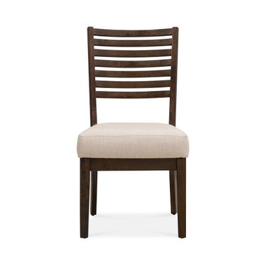 Scott Upholstered Side Chair Set of 2 In Antique Brown