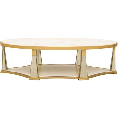 Scotts Square Cocktail Table In Light Champagne