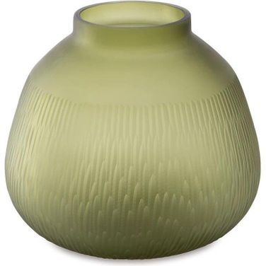 Scottyard Vase In Olive Green